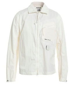 Cp Company Metropolis Series Flatt Nylon Overshirt in White