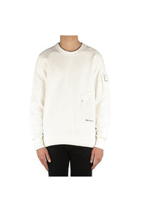 Cp Company Metropolis Series Crewneck Sweatshirt in White