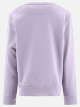 Load image into Gallery viewer, Junior Stone Island Light Fleece Big Logo Sweatshirt In Purple

