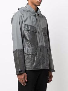 Cp Company Gore-Tex Infinium Mixed Collared Goggle Jacket In Grey