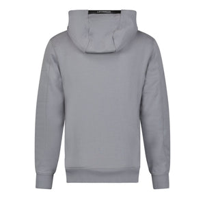 Cp Company Micro Lens Overhead Hoodie In Grey