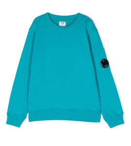 Cp Company Junior Light Fleece Lens Sweatshirt In Tile Blue