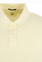 Load image into Gallery viewer, Cp Company Pique Resist Dyed Polo Shirt In Pastel Yellow
