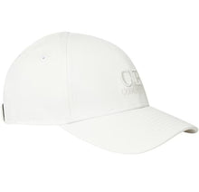 Load image into Gallery viewer, Cp Company Junior Big Logo Baseball Cap In White
