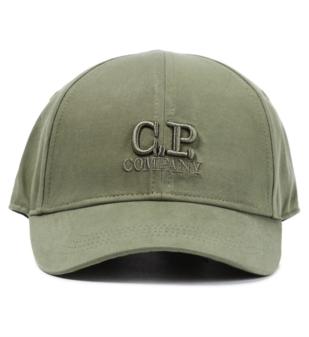 Cp Company Junior Goggle Cap In Bronze Green