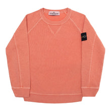 Load image into Gallery viewer, Stone Island Junior Garment Dyed Sweatshirt In Orange
