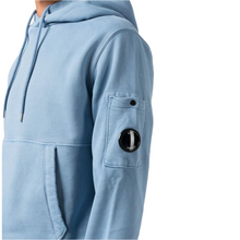 Load image into Gallery viewer, Cp Company Garment Dyed Overhead Lens Hoodie In Riviera Blue
