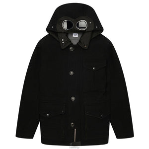 Cp Company Watchviewer Goggle Jacket In Black