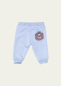 Fendi Junior FF Motif Joggers In Sky Blue