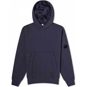 Cp Company Heavy Lens Overhead Hoodie In Navy