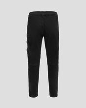 Load image into Gallery viewer, Cp Company Junior Satin Stretch Button Pocket Cargo Pants In Black 026

