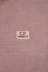 Cp Company Resist Dyed Polo Shirt In Bark
