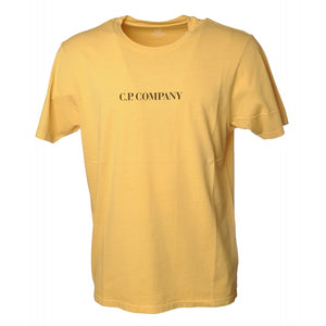 CP Company Rings Jersey 24/1 Graphic T-Shirt in Yellow