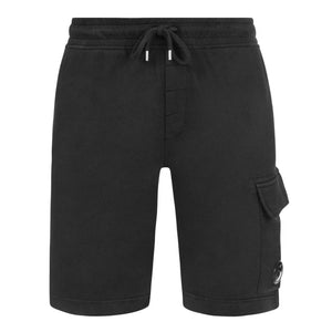 Cp Company Lens Jogger Shorts In Black