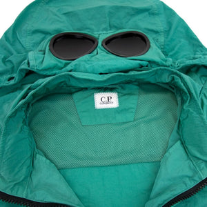 Cp Company Chrome-R Goggle Overshirt In Frosty Green