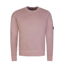 Load image into Gallery viewer, Cp Company Brushed Emerized Resist Dyed Lens Sweatshirt In Bark Pink

