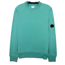 Load image into Gallery viewer, Cp Company Diagonal Raised Cotton Lens Sweatshirt Frosty Green
