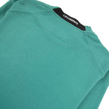 Load image into Gallery viewer, Cp Company Diagonal Raised Cotton Lens Sweatshirt Frosty Green
