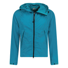 Load image into Gallery viewer, Cp Company Goggle Hooded Chrome Jacket In Tile Blue
