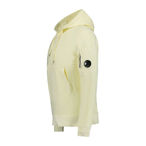 Cp Company Resist Dyed Lens Overhead Hoodie In Yellow