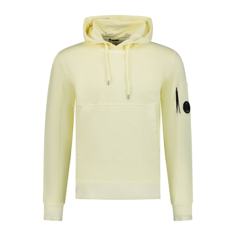 Cp Company Resist Dyed Lens Overhead Hoodie In Yellow