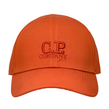 Load image into Gallery viewer, Cp Company Junior Big Logo Baseball Cap In Harvest Pumpkin
