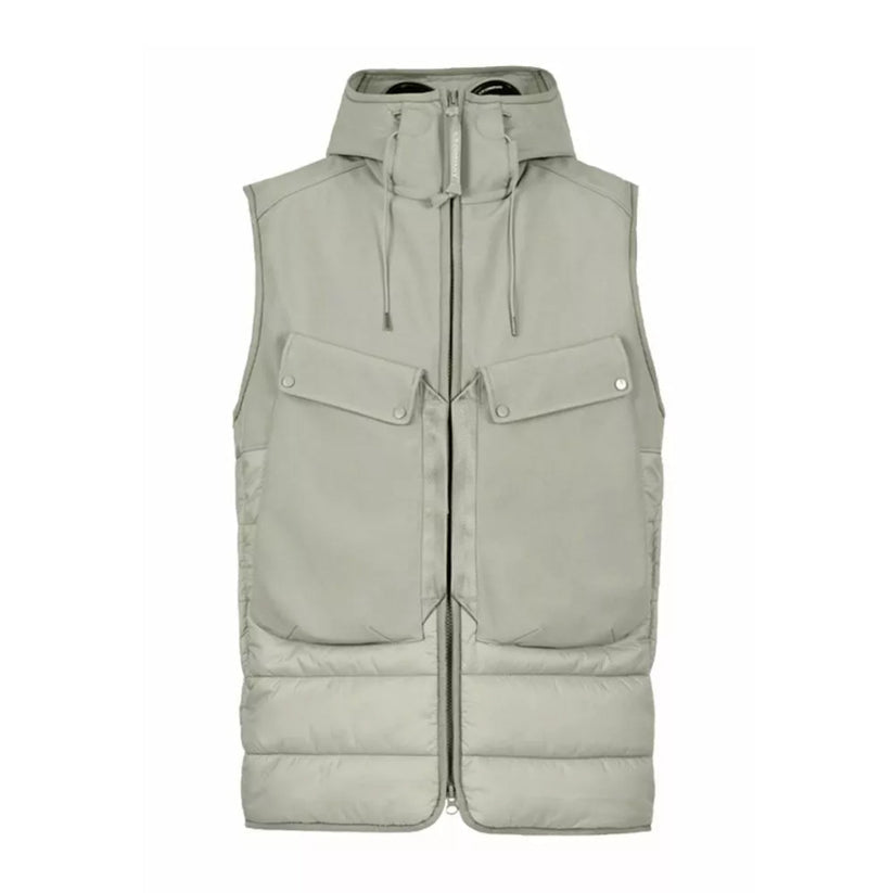 Cp Company Mixed Shell-R Goggle Gillet In Lead Grey – TET