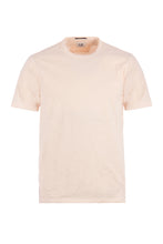 Load image into Gallery viewer, CP Company Resist Dyed Logo T-Shirt in Salmon
