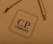 Load image into Gallery viewer, Cp Company Metropolis Box Logo Overhead Hoodie In Cumin
