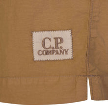 Load image into Gallery viewer, CP Company Flatt Nylon Stitch Logo Swim Shorts in Beige
