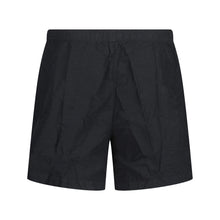 Load image into Gallery viewer, CP Company Flatt Nylon Stitch Logo Swim Shorts in Black

