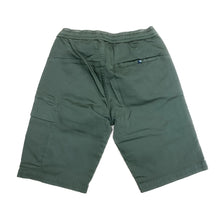 Load image into Gallery viewer, CP Company Junior Gabardine Stretch Cargo Lens Shorts in Khaki
