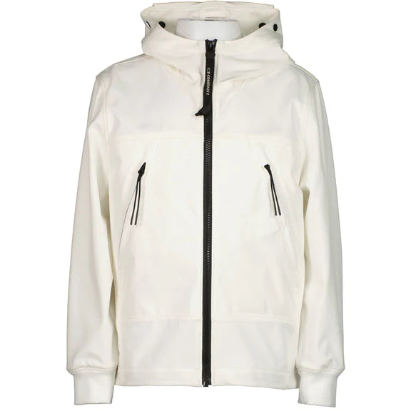 CP Company Junior Shell - R Goggle Jacket in White