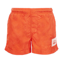 Load image into Gallery viewer, CP Company Junior Chrome - R Patch Logo Swim Shorts Pumpkin Orange
