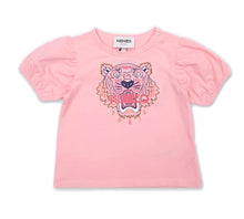 Load image into Gallery viewer, Kenzo Junior Girls Tiger Head Motif T-Shirt in Pink
