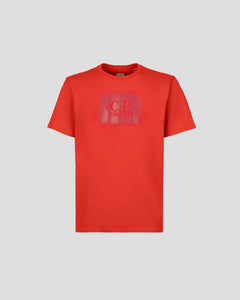 CP Company Stamp T-Shirt in Fiery Red