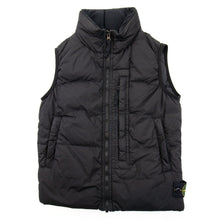 Load image into Gallery viewer, Stone Island Junior Garment Dyed Crinkle Reps NY Down Gilet in Black
