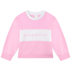 Givenchy Junior Logo Sweatshirt in Pink