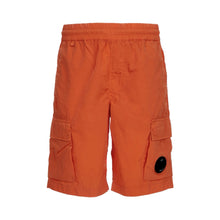 Load image into Gallery viewer, CP Company Junior Chrome - R Lens Cargo Shorts in Pumpkin Orange
