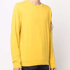 CP Company Light Fleece Lens Sweatshirt in Golden Nugget