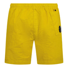 Load image into Gallery viewer, CP Company Flatt Nylon Lens Swim Shorts in Yellow / Nugget Gold
