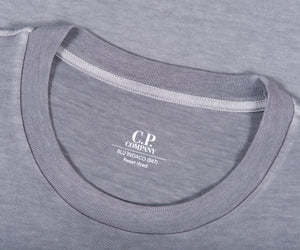 CP Company Jersey 24/1 Logo T-Shirt in Grey