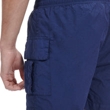 Load image into Gallery viewer, CP Company Flatt Nylon Stitch Logo Utility Swim Shorts in Medieval Blue
