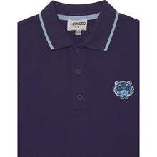Load image into Gallery viewer, Kenzo Junior Tiger Badge Polo Shirt in Navy
