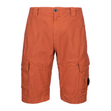 Load image into Gallery viewer, CP Company Ottoman Lens Cargo Shorts in Pumpkin Orange

