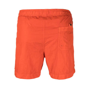 CP Company Eco-Chrome R Logo Swim Shorts in Pumpkin Orange