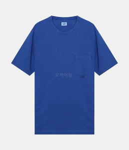 CP Company Old Dyed Pocket Tshirt In Blue