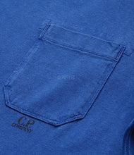 Load image into Gallery viewer, CP Company Old Dyed Pocket Tshirt In Blue
