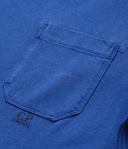 CP Company Old Dyed Pocket Tshirt In Blue