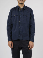 Load image into Gallery viewer, Cp Company Twill Emerized Shirt in Peacoat
